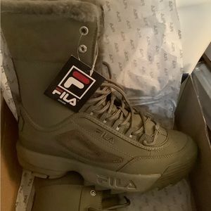 Fila Shearling Boot. New with tag and box .